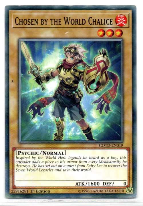 Yu-Gi-Oh! - Chosen By The World Chalice - 1st Ed/Common - Code of the Duelist (COTD-EN019)