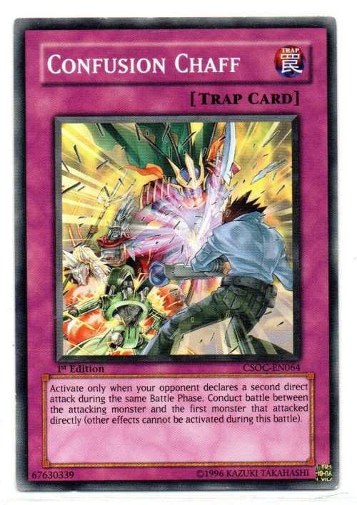 Yu-Gi-Oh! - Confusion Chaff - 1st Ed/Common - Crossroads of Chaos (CSOC-EN064)