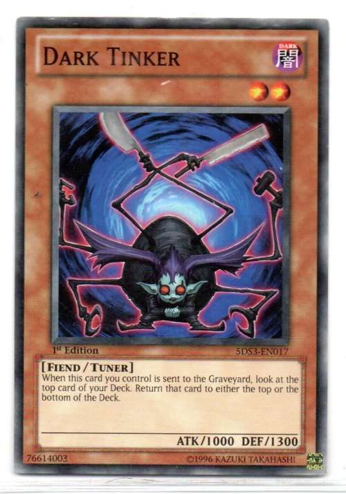 Yu-Gi-Oh! - Dark Tinker - 1st Ed/Common - Starter Deck: Duelist Toolbox (5DS3-EN017)