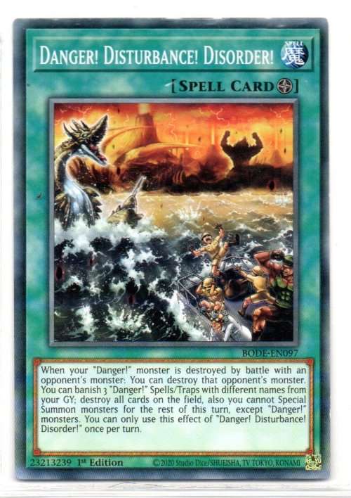 Yu-Gi-Oh! - Danger! Disturbance! Disorder! - 1st Ed/Common - Burst of Destiny (BODE-EN097)