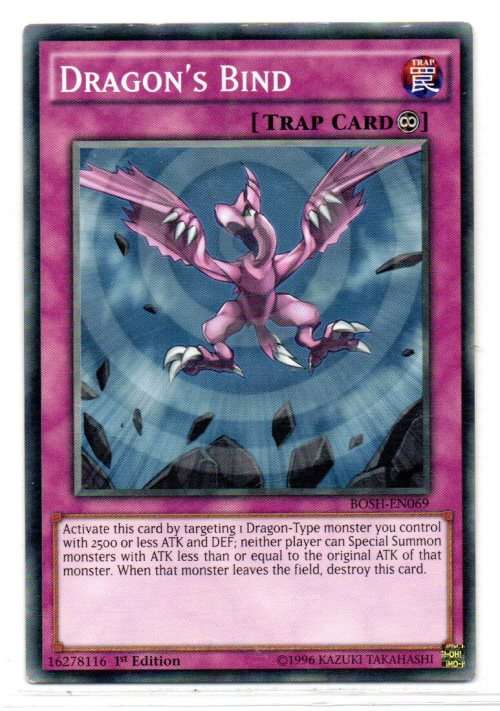 Yu-Gi-Oh! - Dragon`s Bind - 1st Ed/Common - Breakers of Shadow (BOSH-EN069)