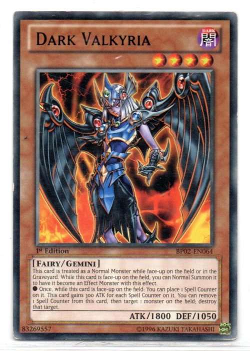 Yu-Gi-Oh! - Dark Valkyria - 1st Ed/Rare - Battle Pack 2: War of the Giants (BP02-EN064)