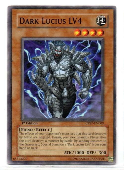 Yu-Gi-Oh! - Dark Lucius LV4 - 1st Ed/Common - Cyberdark Impact (CDIP-EN009)