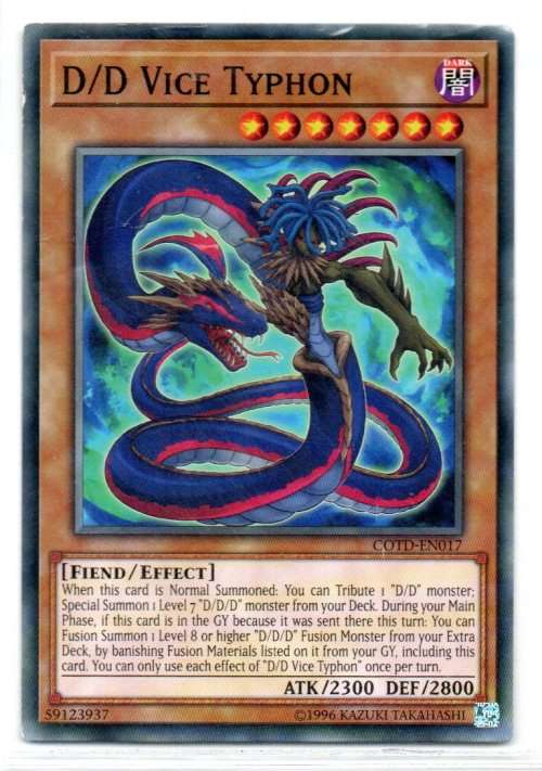 Yu-Gi-Oh! - D/D Vice Typhon - Common - Code of the Duelist (COTD-EN017)