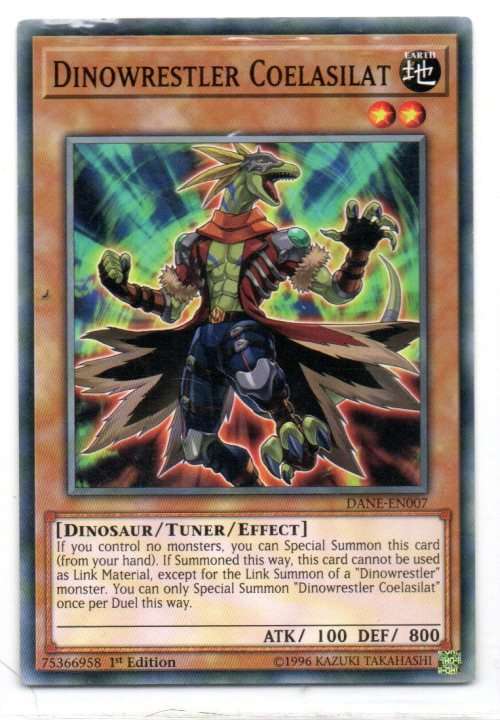 Yu-Gi-Oh! - Dinowrestler Coelasilat - 1st Ed/Common - Dark Neostorm (DANE-EN007)
