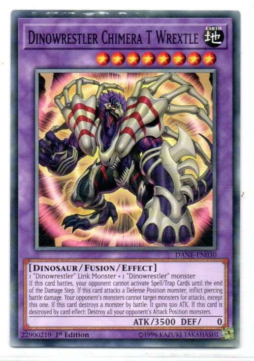 Yu-Gi-Oh! - Dinowrestler Chimera T Wrextle - 1st Ed/Common - Dark Neostorm (DANE-EN030)