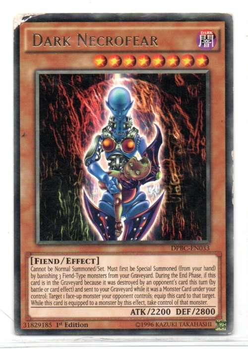 Yu-Gi-Oh! - Dark Necrofear - 1st Ed/Rare - Duelist Pack: Battle City (DPBC-EN033)
