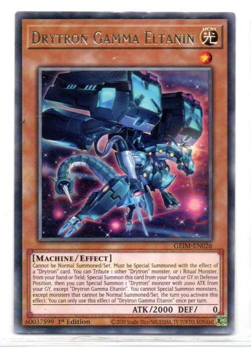 Yu-Gi-Oh! - Drytron Gamma Eltanin - 1st Ed/Rare - Genesis Impact (GEIM-EN026)