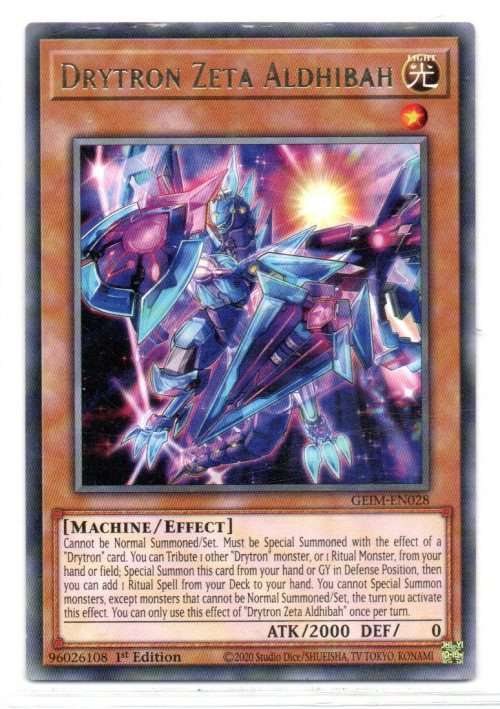 Yu-Gi-Oh! - Drytron Zeta Aldhibah - 1st Ed/Rare - Genesis Impact (GEIM-EN028)