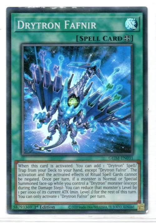 Yu-Gi-Oh! - Drytron Fafnir - 1st Ed/Super Rare - Genesis Impact (GEIM-EN031)