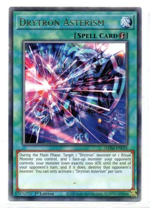 Yu-Gi-Oh! - Drytron Asterism - 1st Ed/Rare - Genesis Impact (GEIM-EN035)