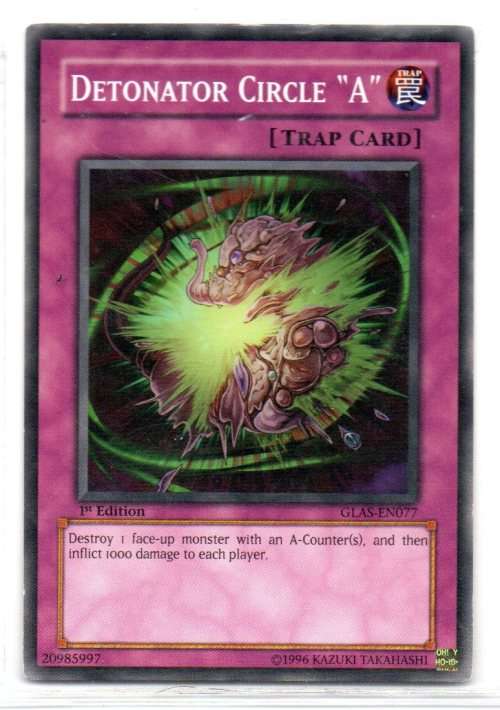 Yu-Gi-Oh! - Detonator Circle `A` - 1st Ed/Common - Gladiator`s Assault (GLAS-EN077)