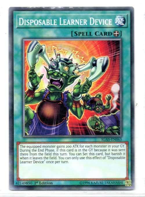 Yu-Gi-Oh! - Disposable Learner Device - 1st Ed/Common - Ignition Assault (IGAS-EN065)