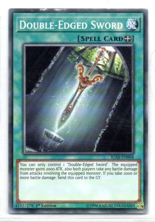 Yu-Gi-Oh! - Double-Edged Sword - 1st Ed/Common - Ignition Assault (IGAS-EN068)