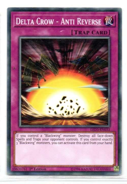 Yu-Gi-Oh!  - Delta Crow - 1st Ed/Common - Legendary Duelists: White Dragon Abyss (LED3-EN033)