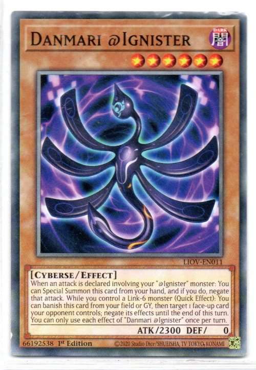 Yu-Gi-Oh!  - Danmari @Ignister - 1st Ed/Common - Lightening Overdrive (LIOV-EN011)