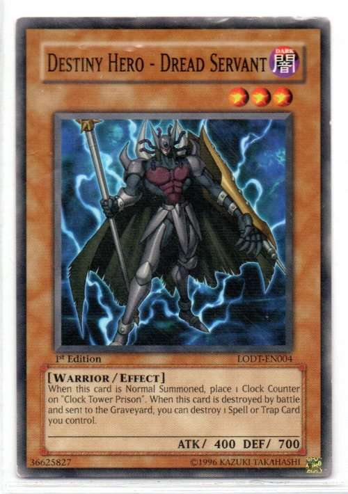Yu-Gi-Oh!  - Destiny Hero - Dread Servant - 1st Ed/Common - Light of Destruction (LODT-EN004)