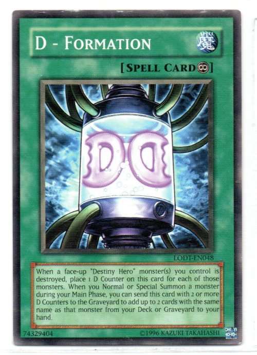Yu-Gi-Oh!  - D-Formation - Common - Light of Destruction (LODT-EN048)