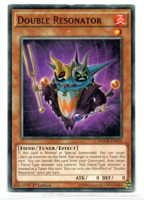 Yu-Gi-Oh!  - Double Resonator - 1st Ed/Common - Maximum Crises (MACR-EN016)