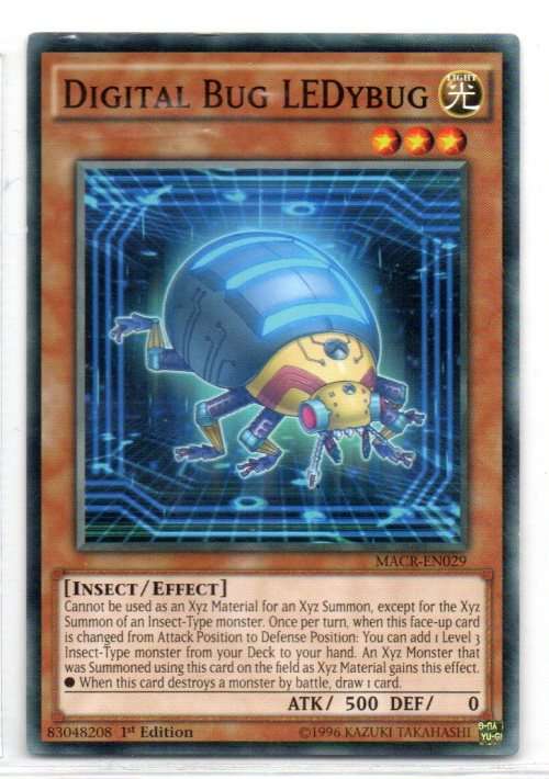 Yu-Gi-Oh!  - Digital Bug LEDybug - 1st Ed/Common - Maximum Crises (MACR-EN029)