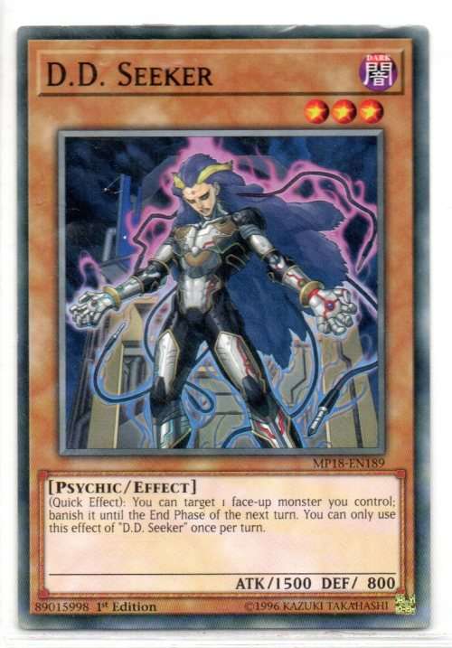 Yu-Gi-Oh!  - D.D. Seeker - 1st Ed/Common - 2018 Mega-Tin Mega Pack (MP18-EN189)