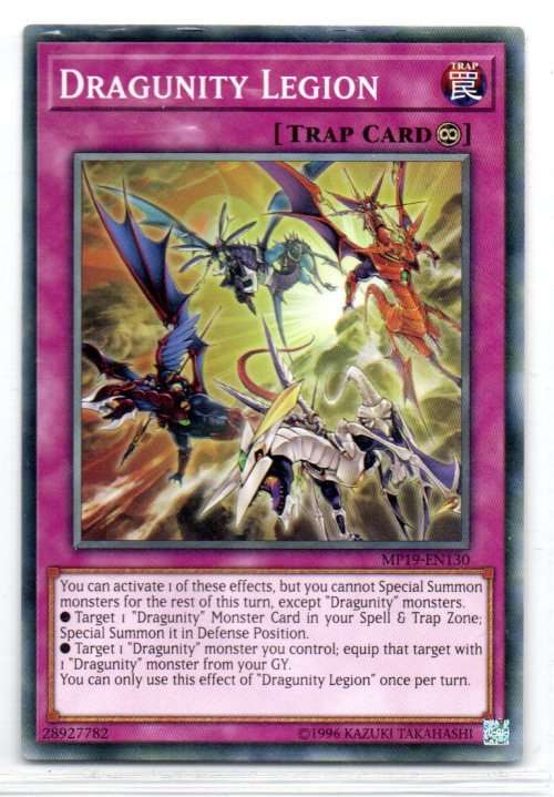 Yu-Gi-Oh!  - Dragunity Legion - Common - 2019 Gold Sarcophagus Tin Mega Pack (MP19-EN130)