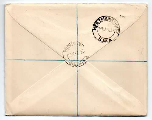 1937 South-West Africa Coronation of King George VI *12 May 37 Windhoek