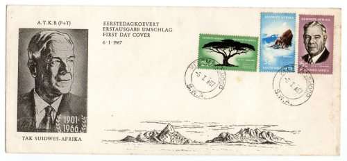 1967 South-West Africa A.T.K.B. (P+T) DR HF Verwoerd FDC