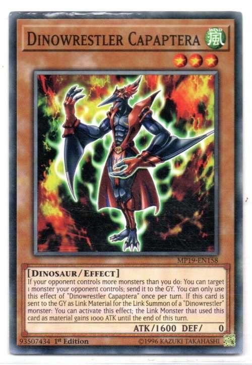 Yu-Gi-Oh!  - Dinowrestler Capaptera - 1st Ed/Common - 2019 Gold Sarcophagus Tin mega Pack (MP19-EN15