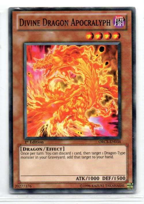 Yu-Gi-Oh!  - Divine Dragon Apocralyph - 1st Ed/Common - Order of Chaos (ORCS-EN036)
