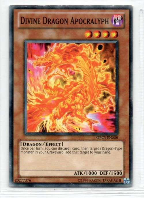 Yu-Gi-Oh!  - Divine Dragon Apocralyph - Common - Order of Chaos (ORCS-EN036)