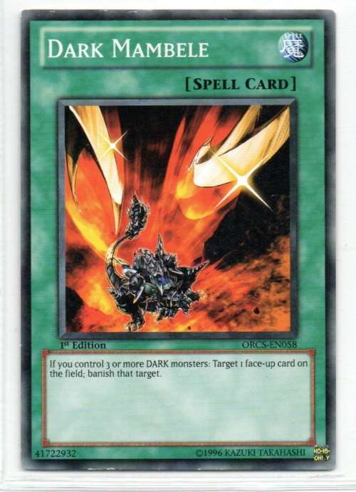 Yu-Gi-Oh!  - Dark Mambele - 1st Ed/Common - Order of Chaos (ORCS-EN058)