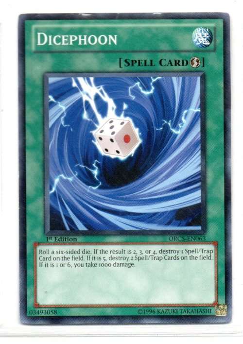 Yu-Gi-Oh!  - Dicephoon - 1st Ed/Common - Order of Chaos (ORCS-EN063)