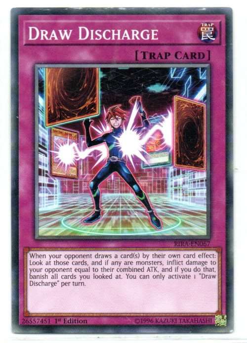 Yu-Gi-Oh! - Draw Discharge - 1st Ed/Common - Rising Rampage (RIRA-EN067)