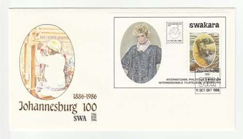 1986 South-West Africa Johannesburg 100 SWA Day Commemorative Cover