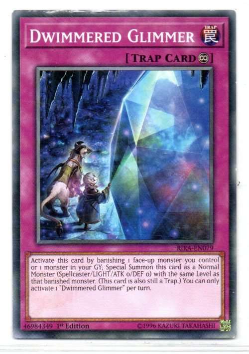 Yu-Gi-Oh! - Dwimmered Glimmer - 1st Ed/Common - Rising Rampage (RIRA-EN079)