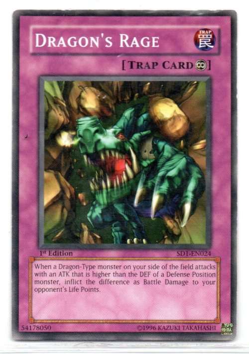 Yu-Gi-Oh! - Dragon`s Rage - 1st Ed/Common - Structure Deck: Dragon`s Roar (SD1-EN024)