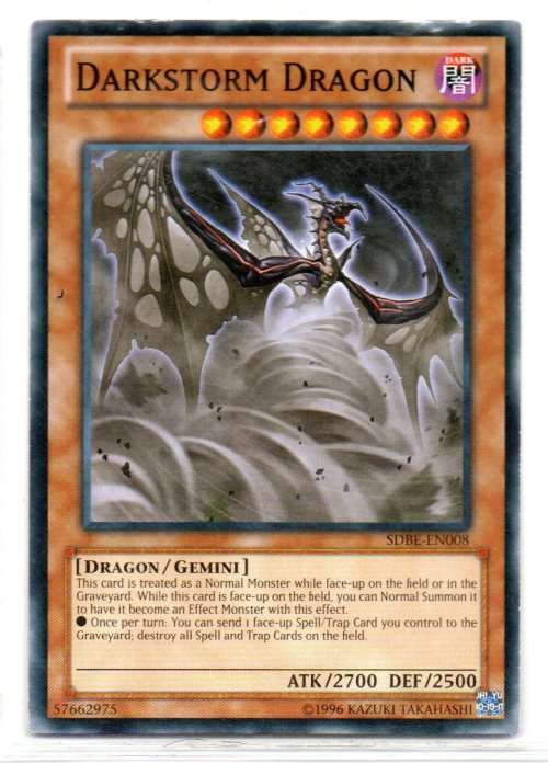 Yu-Gi-Oh! - Darkstorm Dragon - Common - Saga of Blue-Eyes White Dragon Structure Deck (SDBE-EN008)