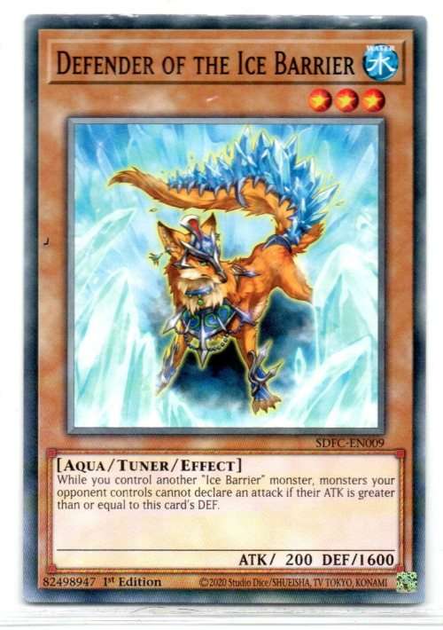 Yu-Gi-Oh! - Defender of the Ice Barrier - 1st Ed/Common - Structure Deck: Freezing Chains (SDFC-EN00