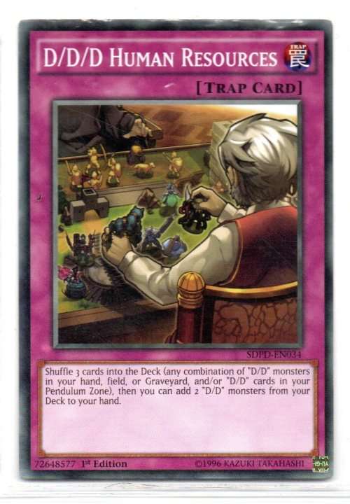 Yu-Gi-Oh! - D/D/D Human Resources - 1st Ed/Common - Pendulum Domination Structure Deck (SDPD-EN034)