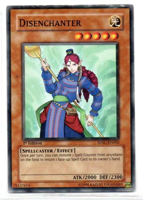 Yu-Gi-Oh! - Disenchanter - 1st Ed/Common - Spellcaster`s Command Structure Deck (SDSC-EN002)