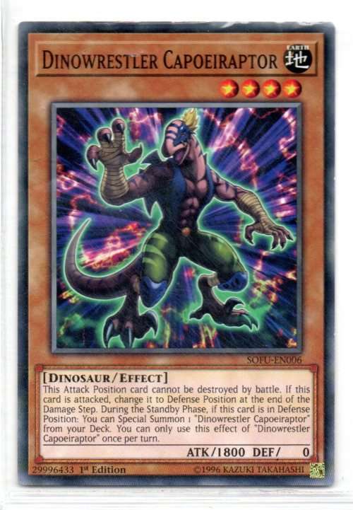 Yu-Gi-Oh! - Dinowrestler Capoeiraptor - 1st Ed/Common - Soul Fusion (SOFU-EN006)