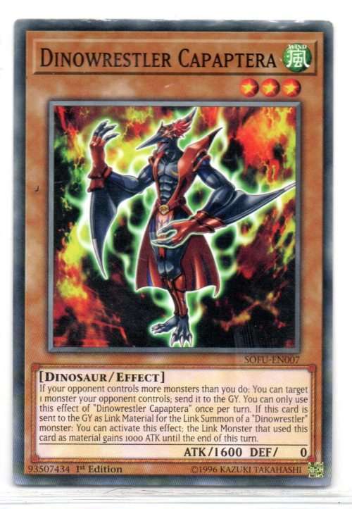 Yu-Gi-Oh! - Dinowrestler Capaptera - 1st Ed/Common - Soul Fusion (SOFU-EN007)