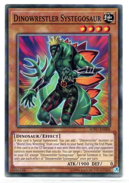 Yu-Gi-Oh! - Dinowrestler Systegosaur - Common - Soul Fusion (SOFU-EN008)
