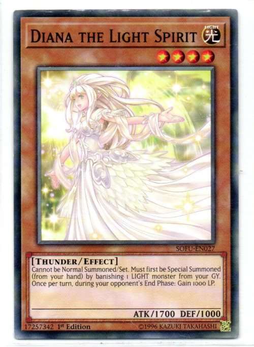 Yu-Gi-Oh! - Diana The Light Spirit - 1st Ed/Common - Soul Fusion (SOFU-EN027)