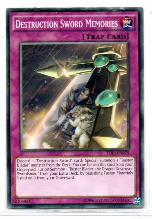Yu-Gi-Oh! - Destruction Sword Memories - Common - Destruction Sword Memories (TDIL-EN075)