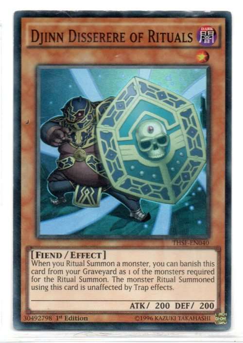 Yu-Gi-Oh! - Djinn Disserere of Rituals - 1st Ed/Super Rare - The Secret Forces (THSF-EN040)