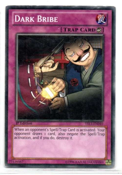 Yu-Gi-Oh! - Dark Bribe - 1st Ed/Common - Super Starter: V for Victory (YS13-EN040)