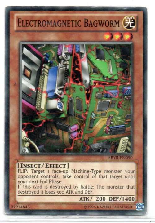 Yu-Gi-Oh! - Electromagnetic Bagworm - Common - Abyss Rising (ABYR-EN090)