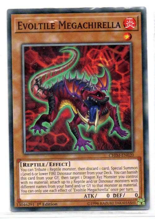 Yu-Gi-Oh! - Evoltile MegaChirella - 1st Ed/Common - Chaos Impact (CHIM-EN020)